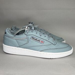 Reebok Club C 85 Shoes Mens 10.5 Meteor Grey Low Leather Retro Athletic Sneakers